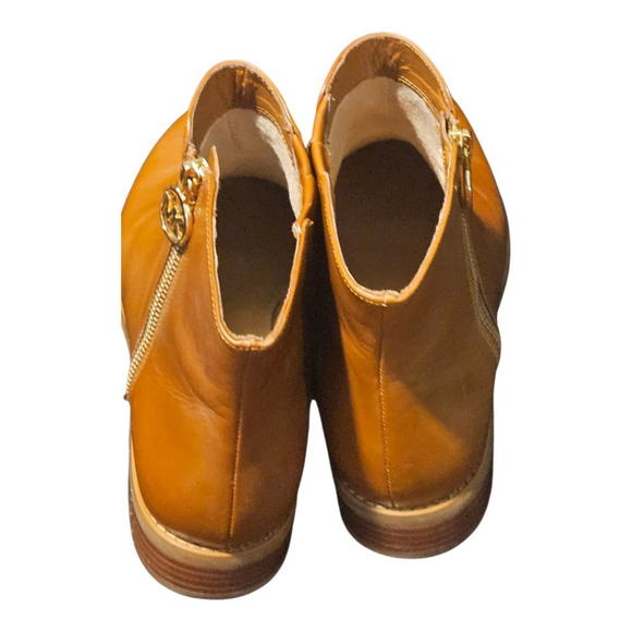 Michael Kors Brown Leather Ankle Boots Booties US 9.5 - Picture 6 of 15